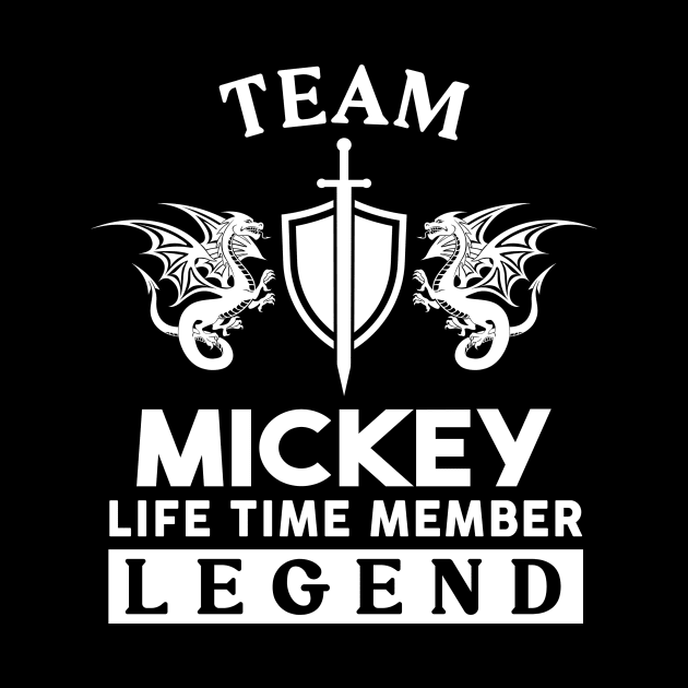 Mickey Name T Shirt - Mickey Life Time Member Legend Gift Item Tee by unendurableslemp118