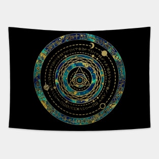 Mystical Sacred Geometry Ornament Tapestry