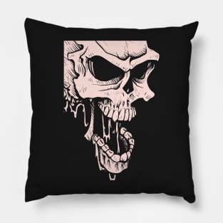 Drooling Skull Pillow