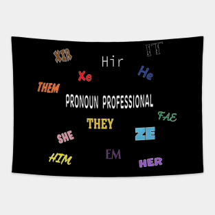 Pronoun Professional Tapestry