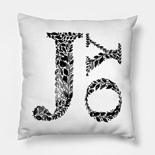 Joy in black Pillow