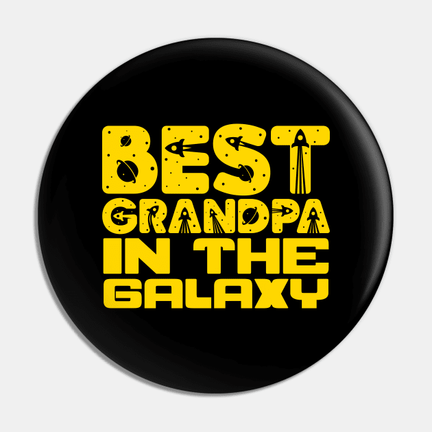 Best Grandpa In The Galaxy Pin by colorsplash