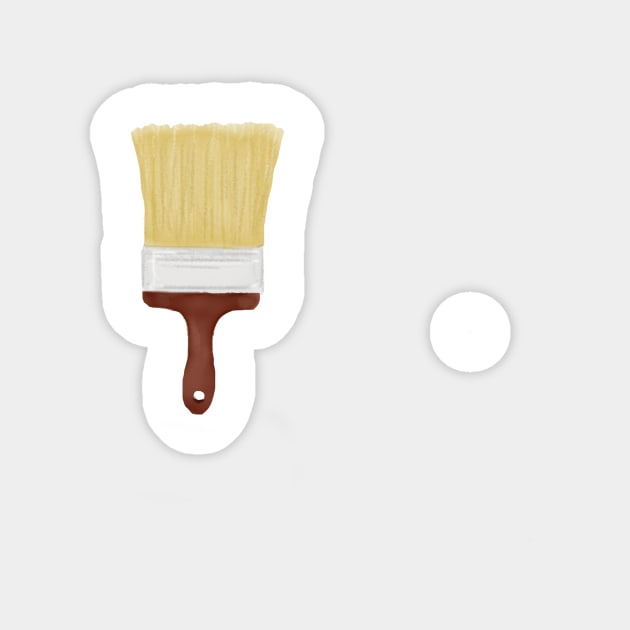 Paintbrush Magnet by melissamiddle