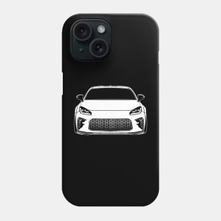 White Toyota RG86 Sketch Art Phone Case