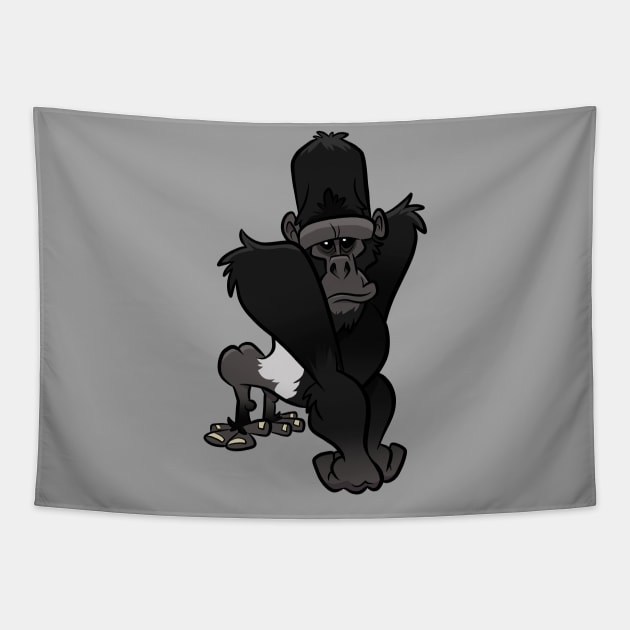 Silverback Gorilla Tapestry by binarygod