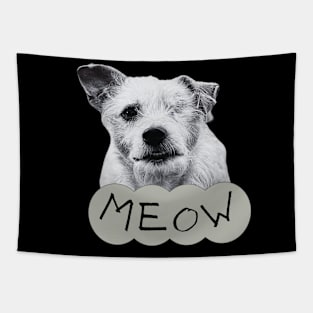 One eyed dog meow Tapestry