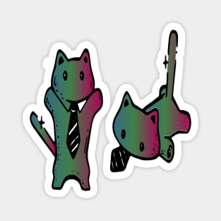 cat tie Magnet