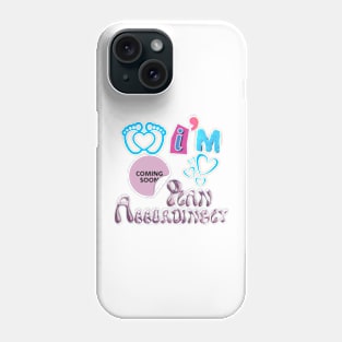 Baby boy announcement Phone Case