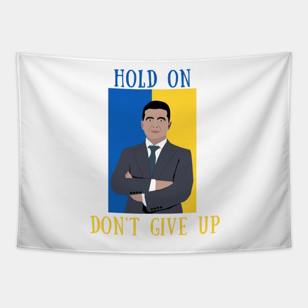 Hold on don't give up Tapestry by IOANNISSKEVAS