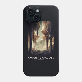 Carlsbad Caverns National Park Vintage Travel  Poster Phone Case