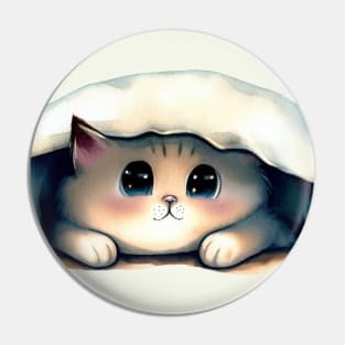 Chunky Bed Cat Pin