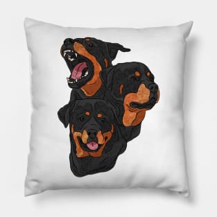 Rottweiler Heads Pillow