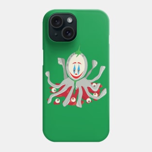 Grey octopus is joker Phone Case