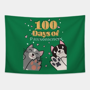 100 Days of Pawsomeness Tapestry