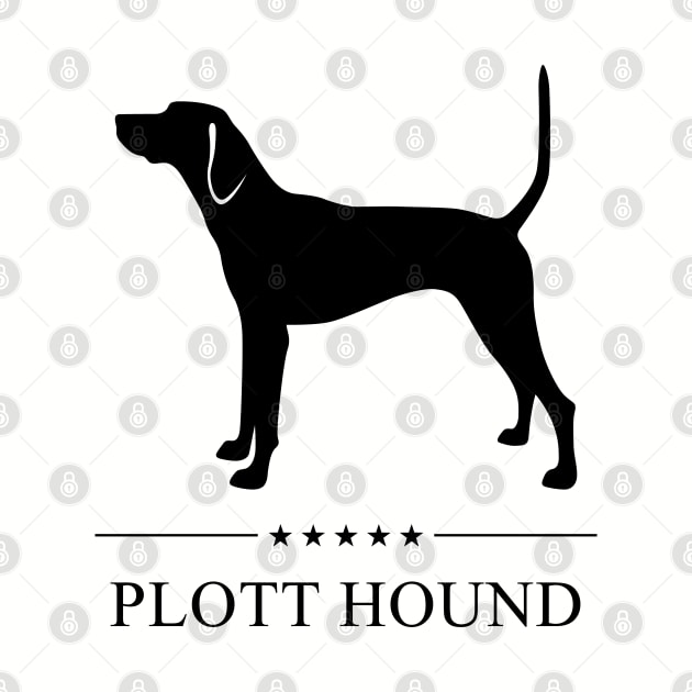 Plott Hound Black Silhouette by millersye