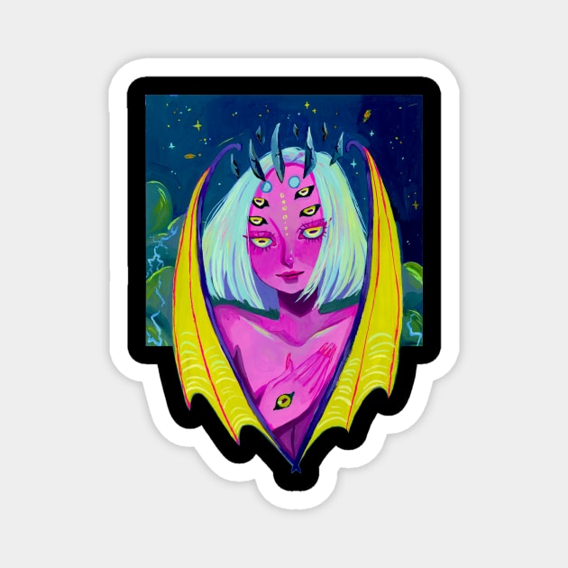 Lovecraft Queen Magnet by LavendarCat