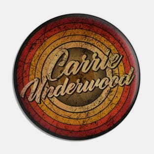 arjunthemaniac,circle retro faded Carrie Underwood Pin