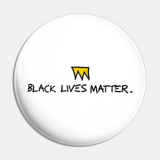 Black Lives Matter Text Pin