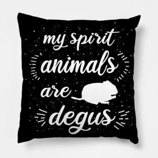 My spirit animal Degu cute animal vintage Pillow
