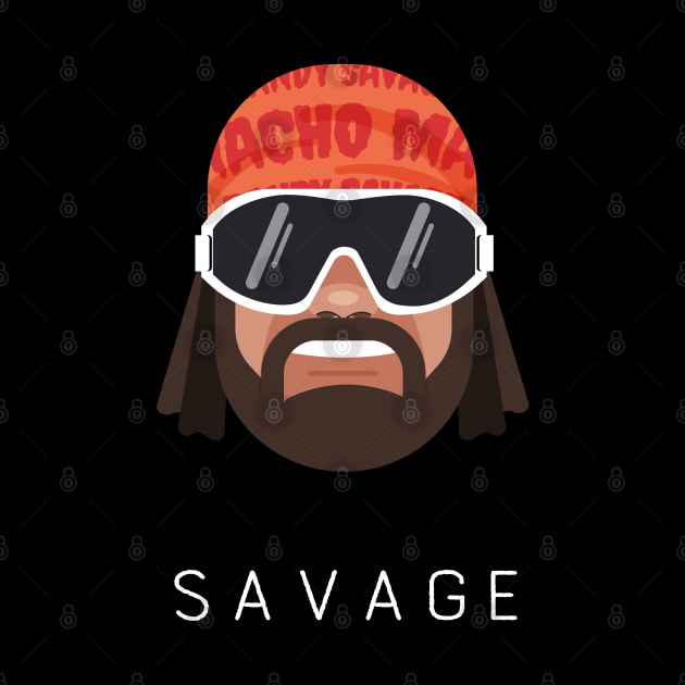 Randy Savage Head (with Text) by FITmedia