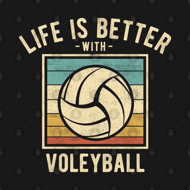 Volleyball Sayings -  Retro Funny Volleyball Lovers Gift by DnB