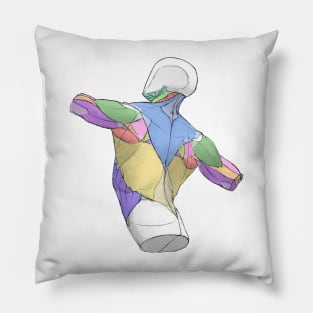 human body anatomy 7 Pillow