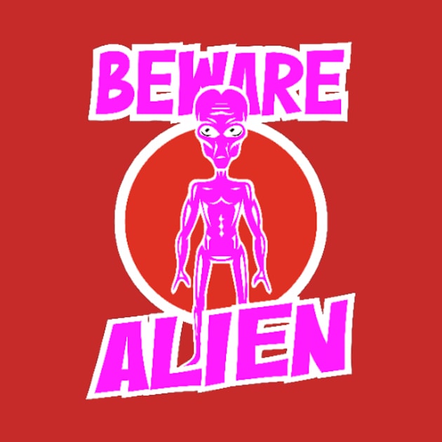 alien : beware alien pink color design by hot_issue