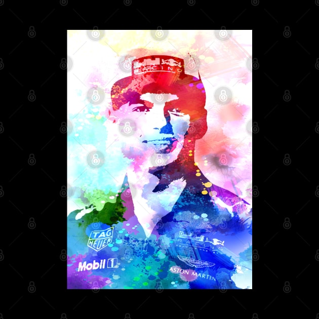 Max Verstappen Watercolor by Masdian Watercolor