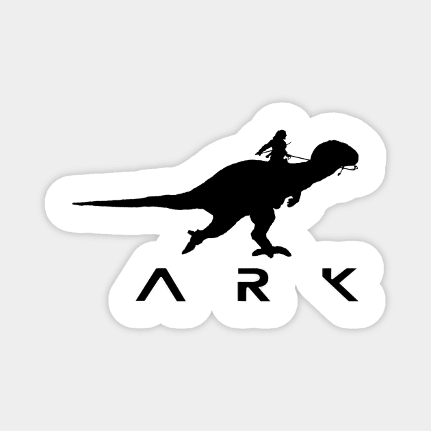 ark survival evolved - Dino rider Magnet by chrisioa