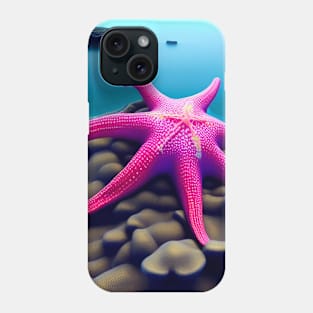 Pink starfish Phone Case