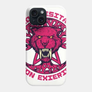 Non Desistas Non Exieris Saber Toothed Tiger Phone Case