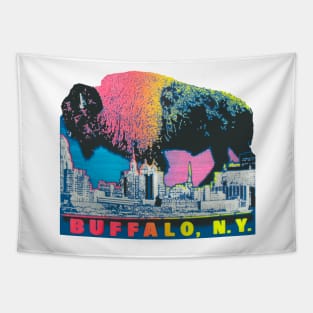 Buffalo, NY Skyline Buffalo Tapestry