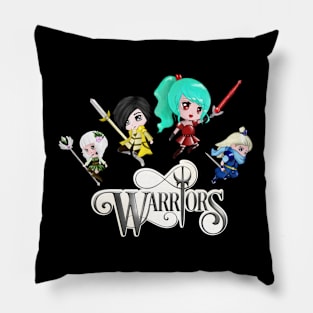 Warriors cute characters Pillow