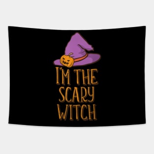 I'm the Scary Witch Halloween Matching Group Family Tapestry