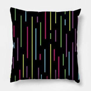 Neon Rain Pillow