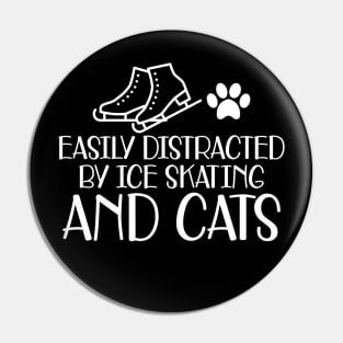 Ice Skater - Easily excited by ice skating and cats Pin