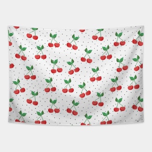 Cherries on Dots Tapestry