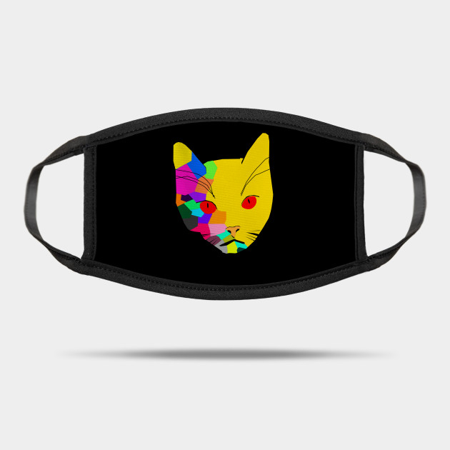 Cat Face Face Masks Mask Teepublic Uk