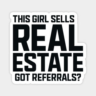 This Girl Sells Real Estate Magnet