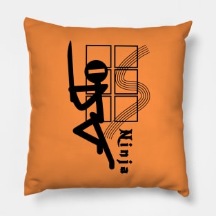 Stickman Ninja Pillow