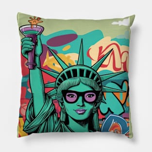 Urban Liberty: The Statue of Liberty's New Groove Pillow