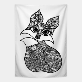 Fox Zentangle Tapestry