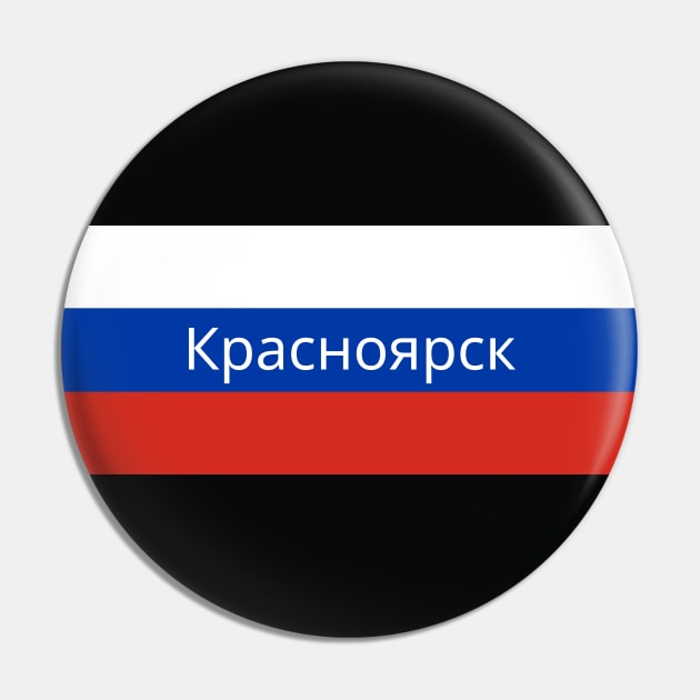 Krasnoyarsk City in Russian Flag Pin by aybe7elf