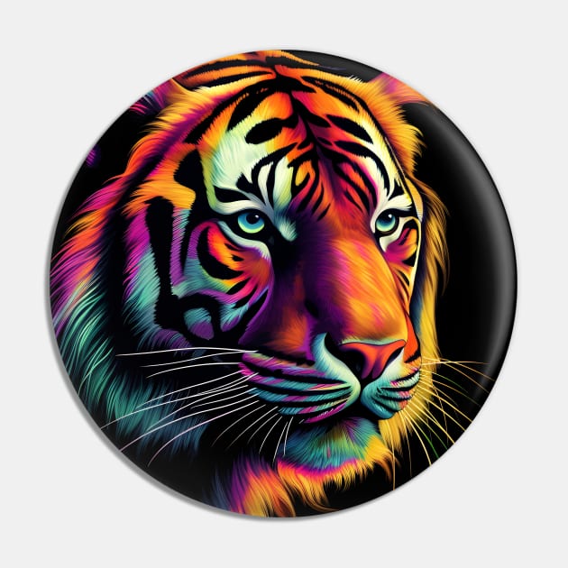 Neon Tiger Pin by Everythingiscute