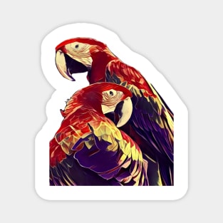 Scarlet Macaws Magnet