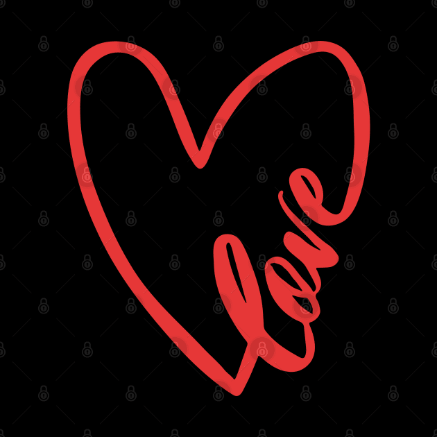 Valentine's Day Love Heart Design by PsychoDynamics