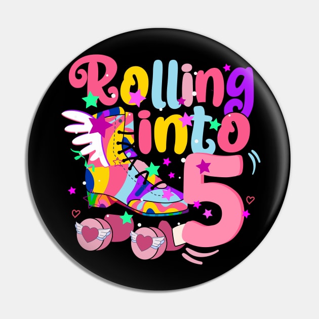 rolling into 5 - 5th birthday girl roller skates theme party Pin by savage land 