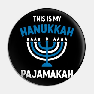 This Is My Hanukkah Pajamakah Jewish Christmas Pajama Family Pin