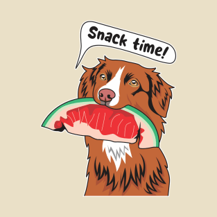 Toller Eating A Watermelon T-Shirt