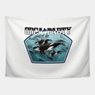 Orca Party Tapestry